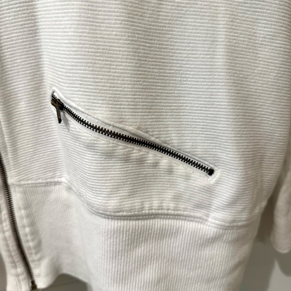 Coldwater Creek White Cotton Loungewear Jacket - Picture 3 of 7